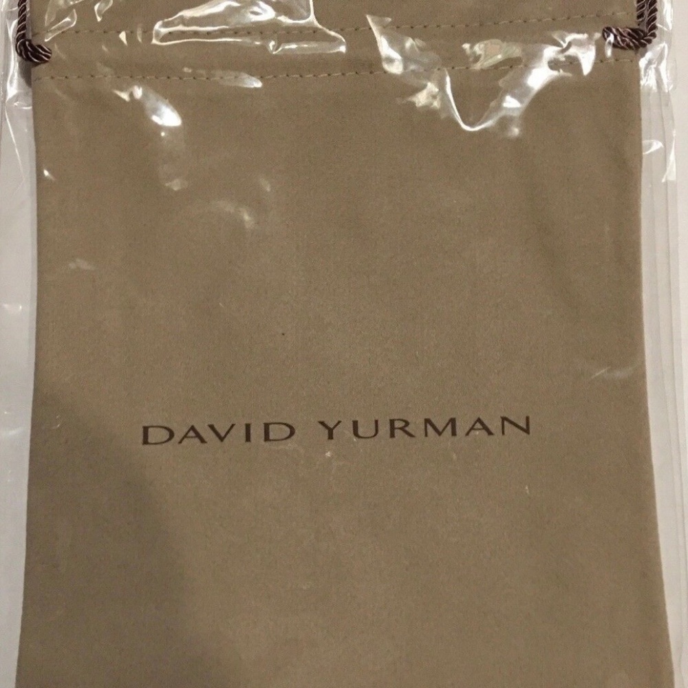 David Yurman Brand New Extra Large 6" by 8" Suede Jewelry Pouch